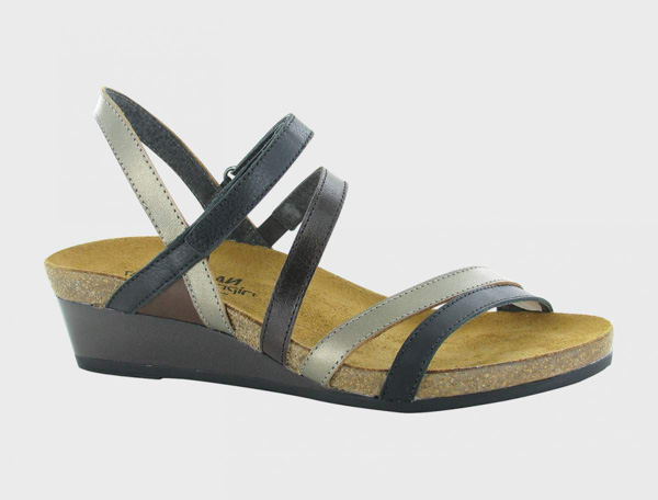 Naot Hero: Jet Black Lthr/Pewter Lthr/Walnut Lthr/Soft Black Lthr